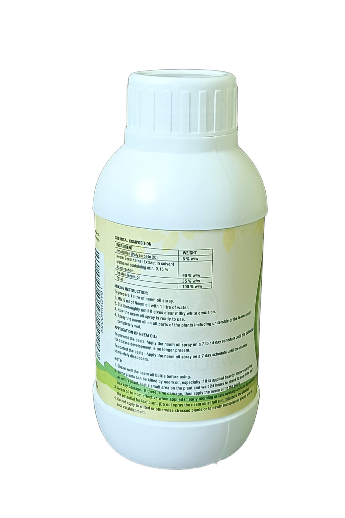 neem oil 1500 ppm (water soluble) neem oil 1500 ppm (water soluble)